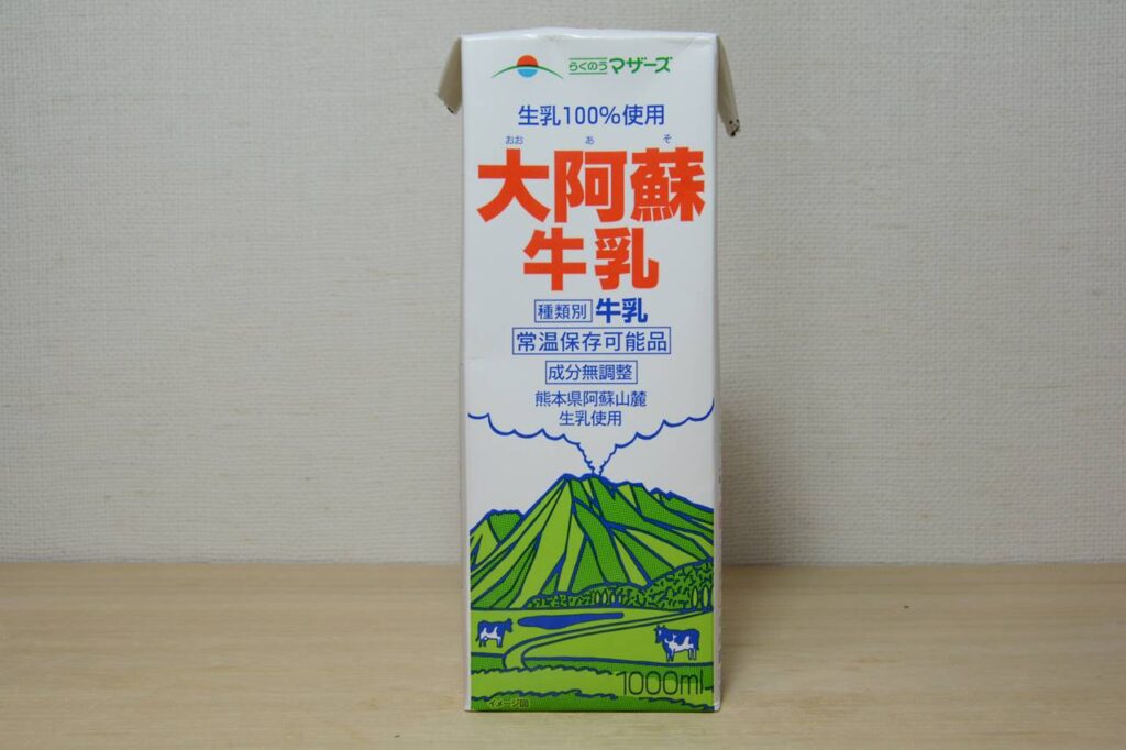 らくのうマザーズ 大阿蘇牛乳 200ml 紙パック 72本 (24本入×3 まとめ買い) ミルク 常温保存